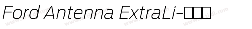 Ford Antenna ExtraLi字体转换